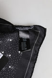 Black White Printed Square Men Foulard Scarf