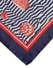 Multicolor Seashells Square Men Foulard Scarf