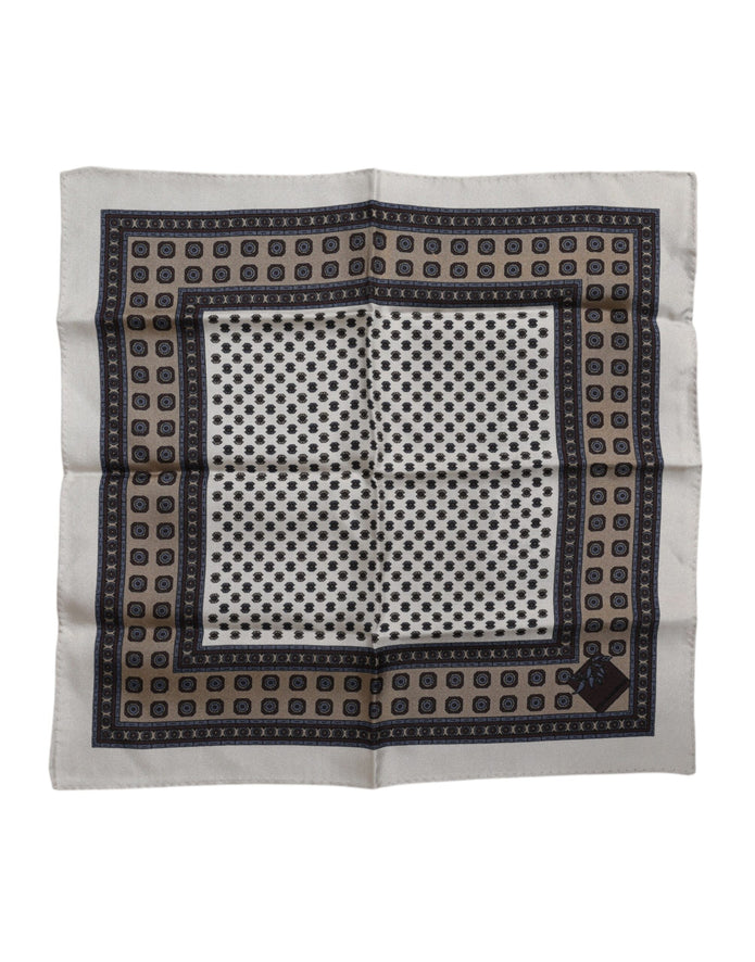 Multicolor Patterned Square Men Foulard Scarf