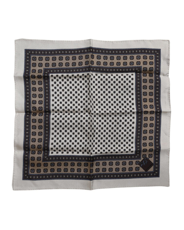 Multicolor Patterned Square Men Foulard Scarf