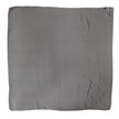 Gray Black Silk Square Women Foulard Scarf