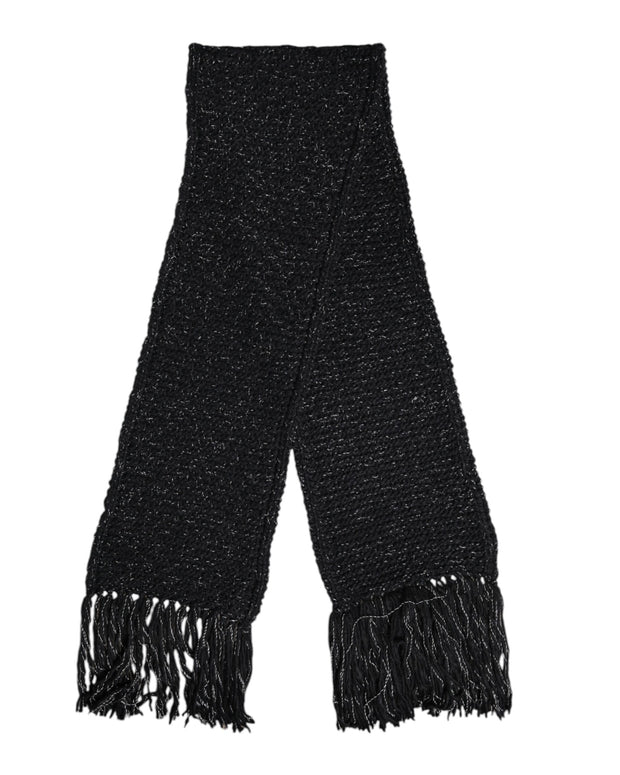 Black Cashmere Neck Warmer Wrap Shawl Scarf