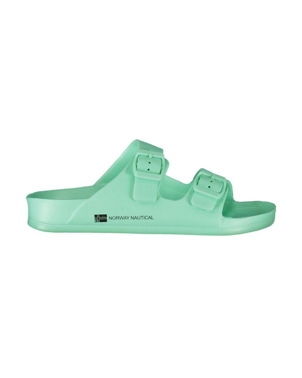 Green Plastic Women Sandal