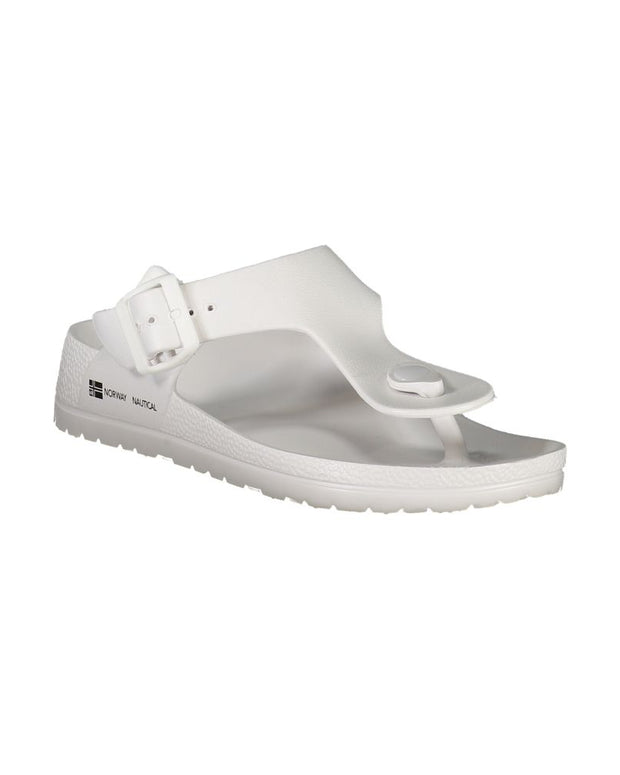 White Plastic Women Sandal