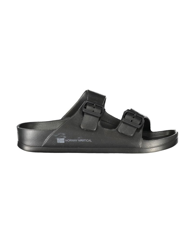 Black Plastic Men Sandal