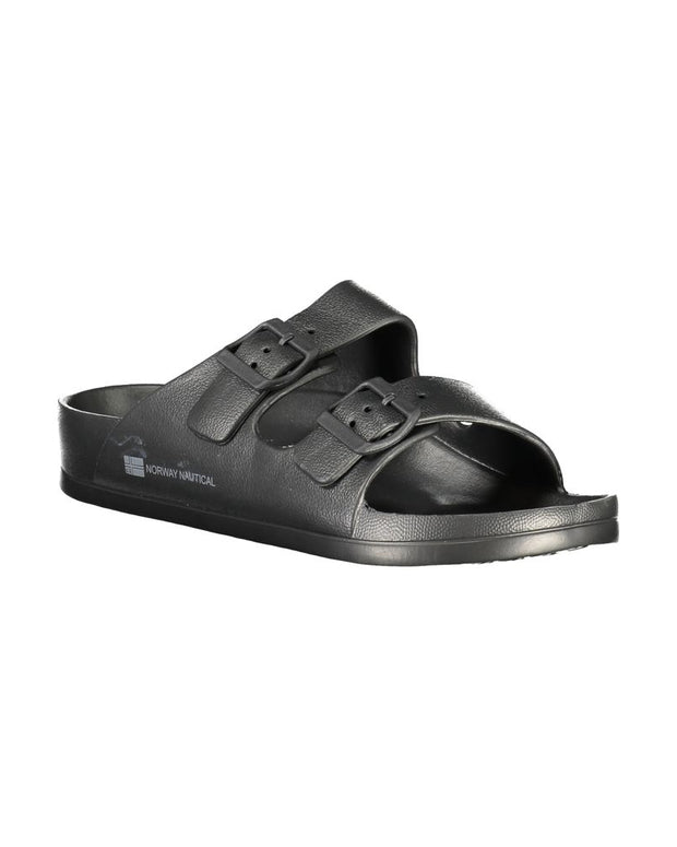 Black Plastic Men Sandal