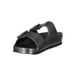 Black Plastic Men Sandal