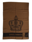 Brown DG Crown Neck Warmer Men Foulard Scarf