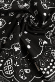 Black White Bandana Square Men Foulard Scarf