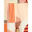 Multicolor Silk Casual Pants