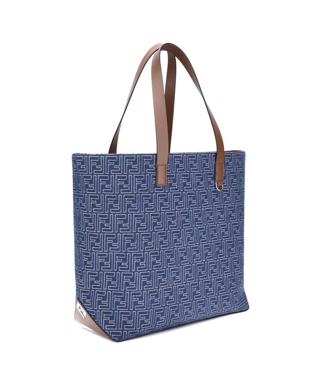 Embroderied denim Tote Bag