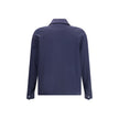 Blue Cotton Biker Jacket