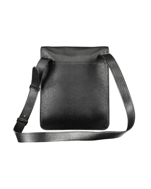 Black Polyester Shoulder Bag
