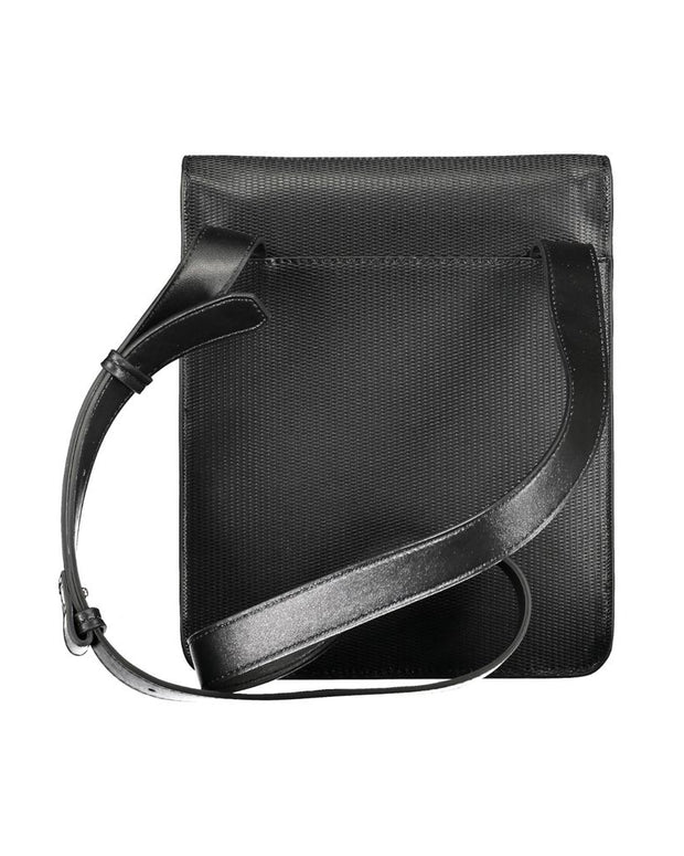 Black Polyester Shoulder Bag