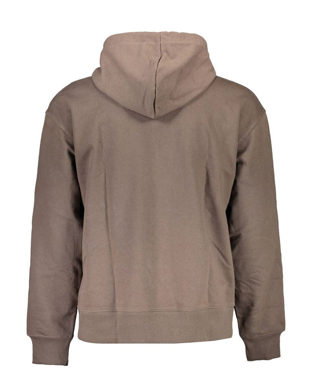 Brown Cotton Men Sweater