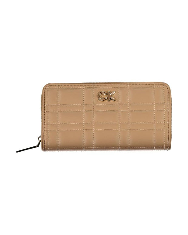 Beige Polyester Wallet