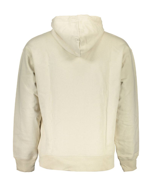 Beige Cotton Men Sweater