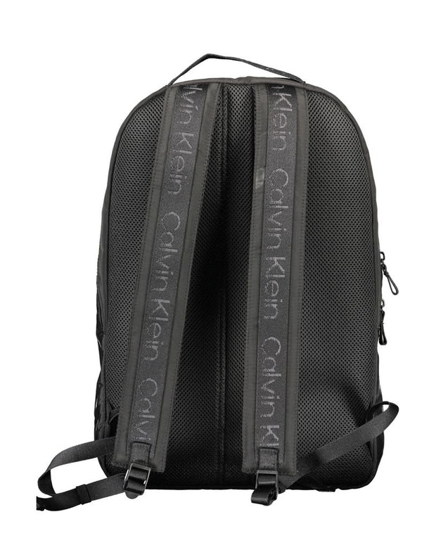Black Polyester Backpack