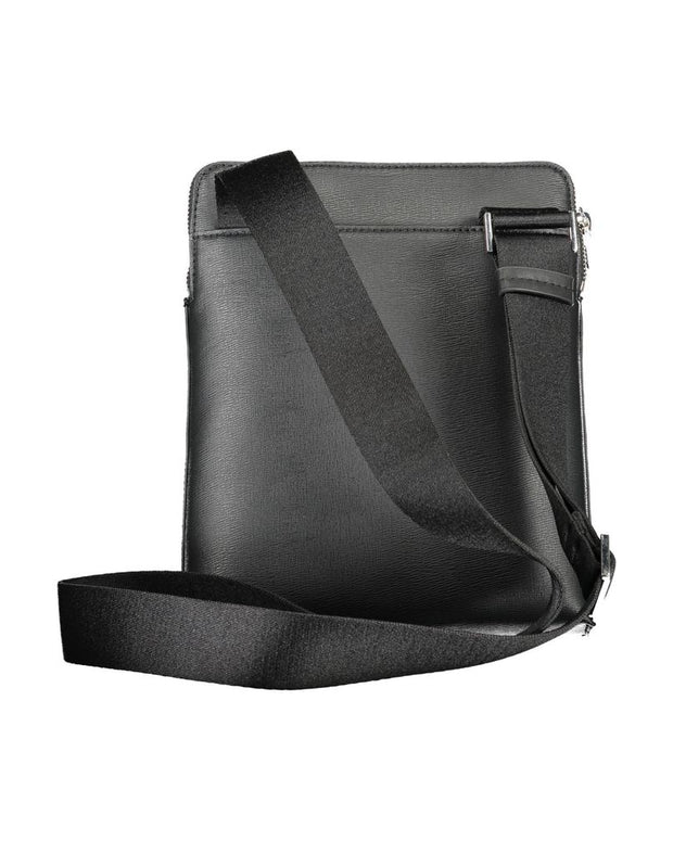Black Polyester Shoulder Bag