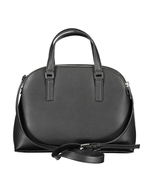 Black Polyester Handbag