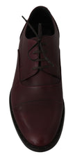 Elegant Bordeaux Leather Dress Shoes