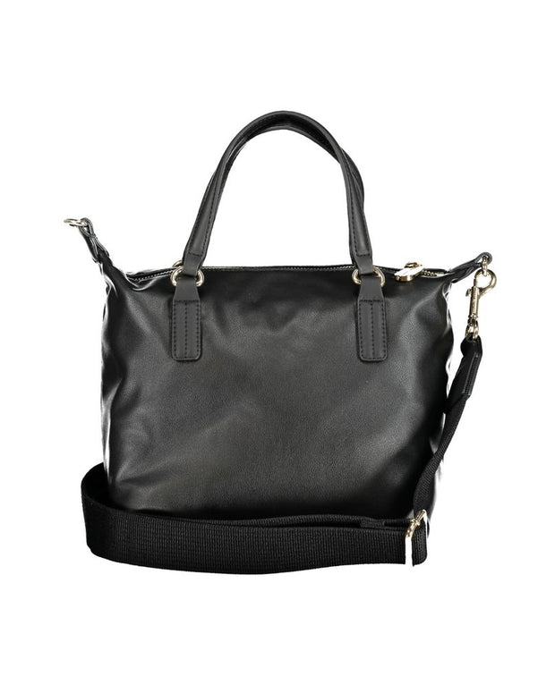 Black Polyester Handbag