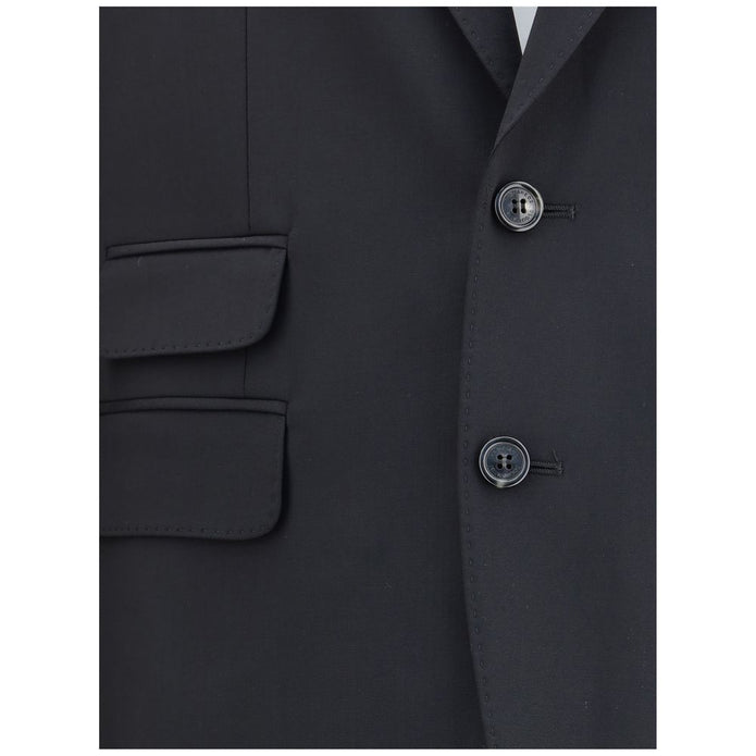 Black Fleece Wool Two-Piece Suit