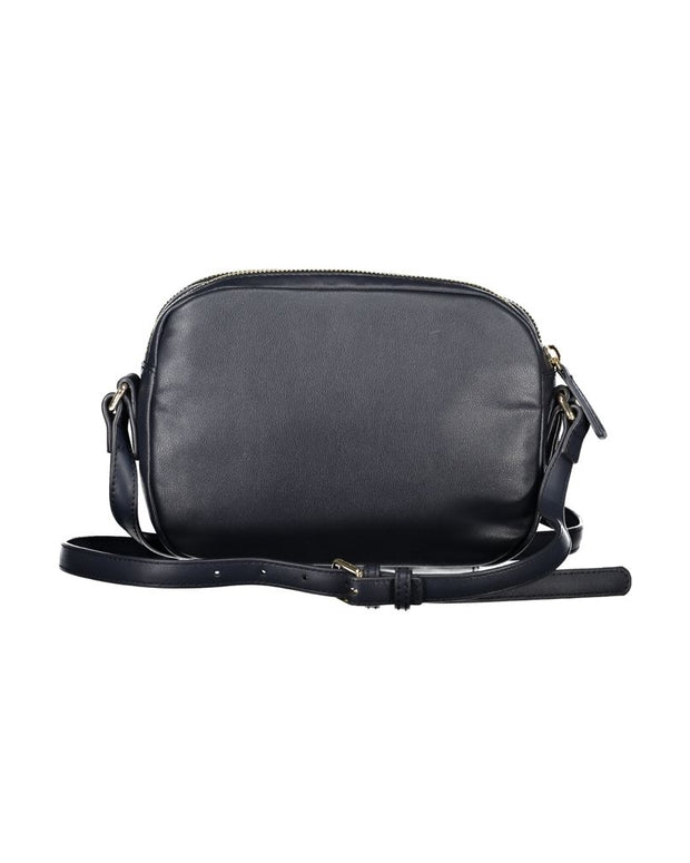 Blue Polyester Handbag