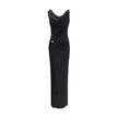 Draped jersey long Dress