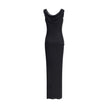 Draped jersey long Dress