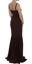 Elegant Bordeaux Sheath Dress