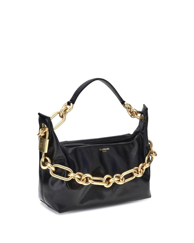 Black Calf Leather Bos Taurus Shoulder Bag