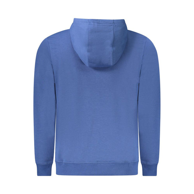 Blue Cotton Men Sweater