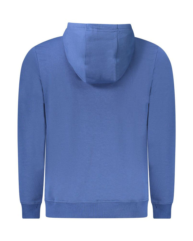 Blue Cotton Men Sweater