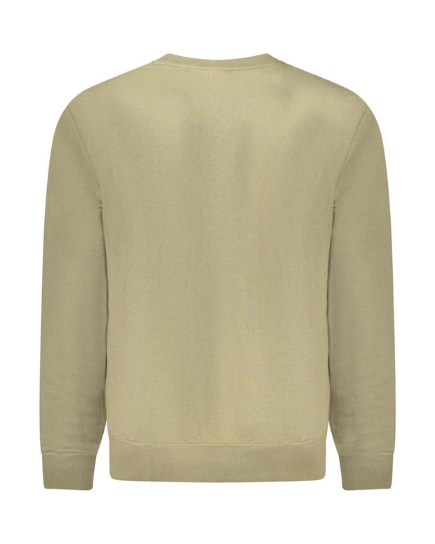 Green Cotton Men Sweater
