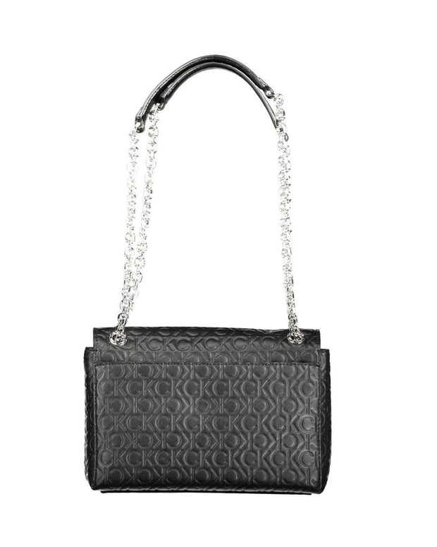 Black Polyester Handbag