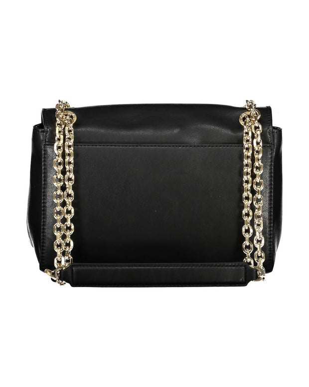 Black Polyester Handbag