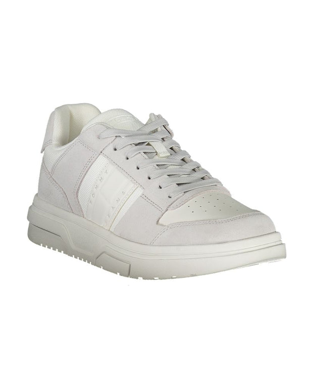 White Polyester Sneaker