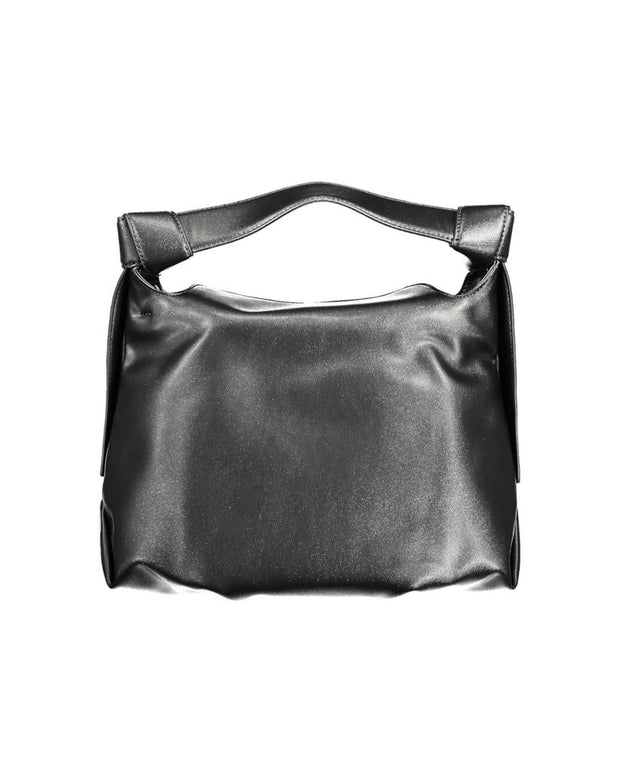 Black Polyester Handbag