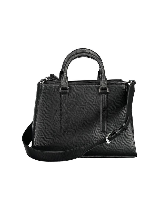 Black Polyester Handbag