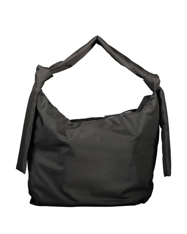Black Polyester Handbag