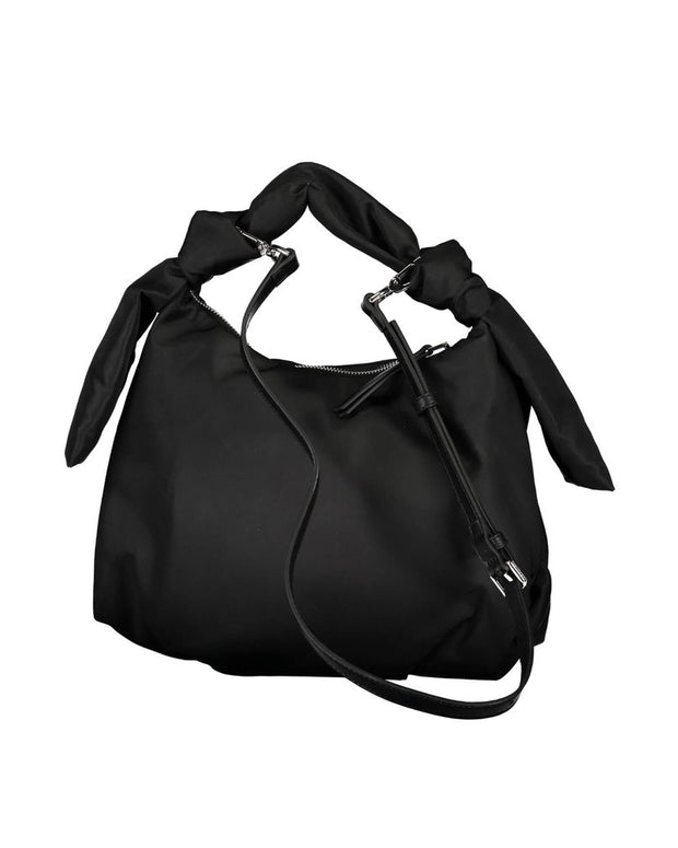 Black Polyester Handbag