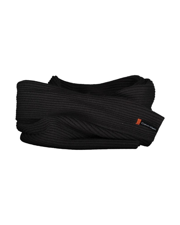 Black Cotton Scarf