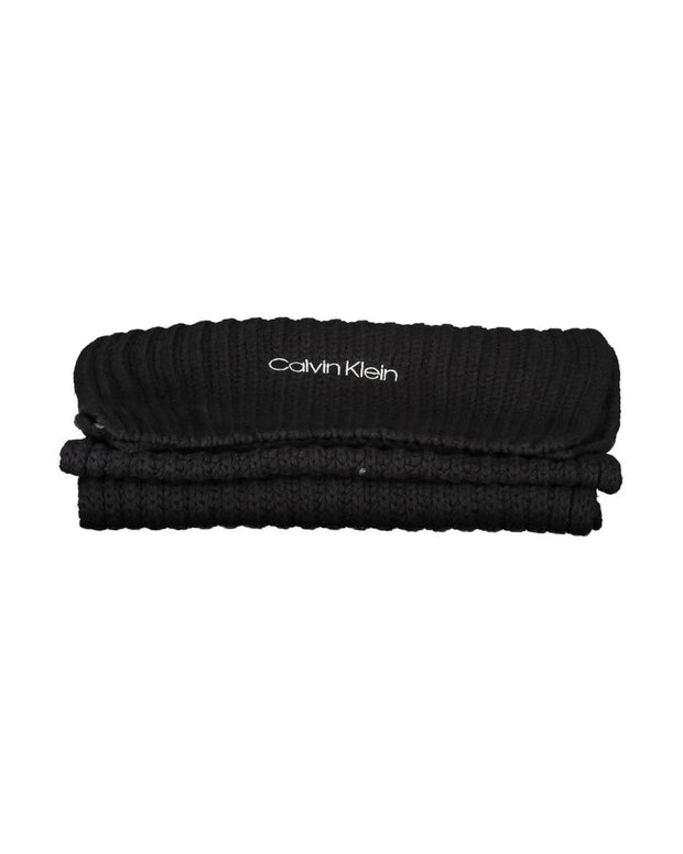 Black Cotton Scarf
