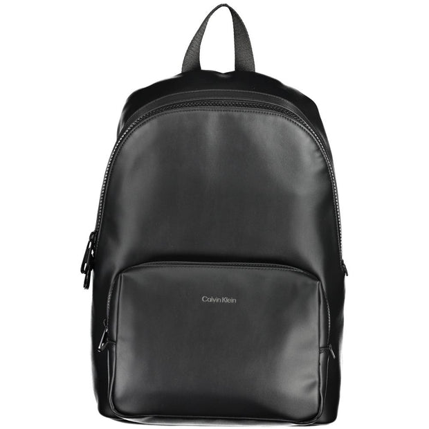 Black Polyester Backpack