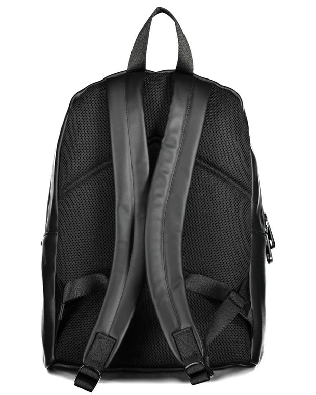 Black Polyester Backpack