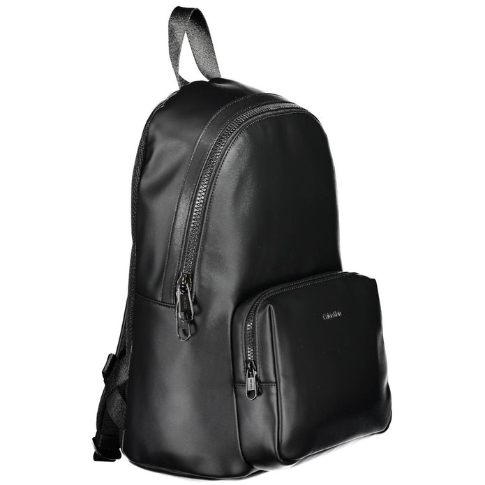Black Polyester Backpack