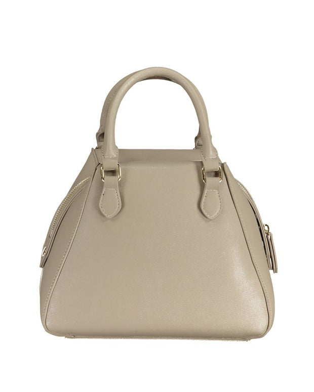 Beige Polyethylene Handbag