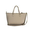 Beige Polyethylene Handbag