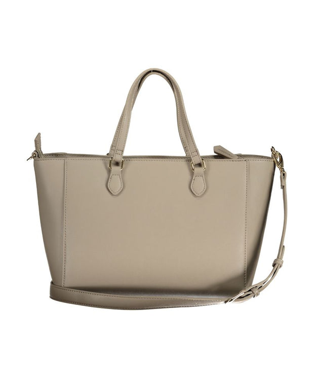 Beige Polyethylene Handbag